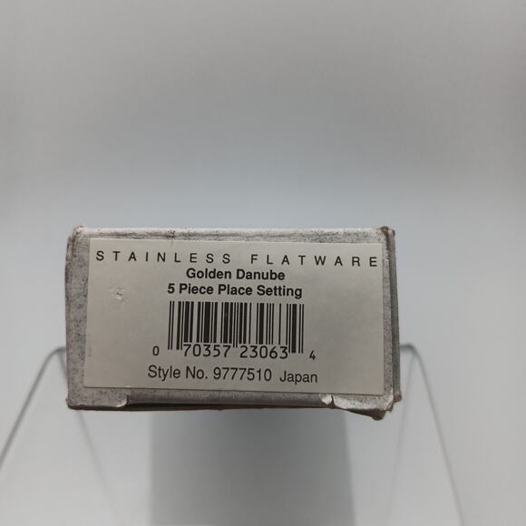 Gorham Golden Danube 5 Piece Place Set Stainless 18/8 Flatware Japan NOS Rare - Picture 3 of 3